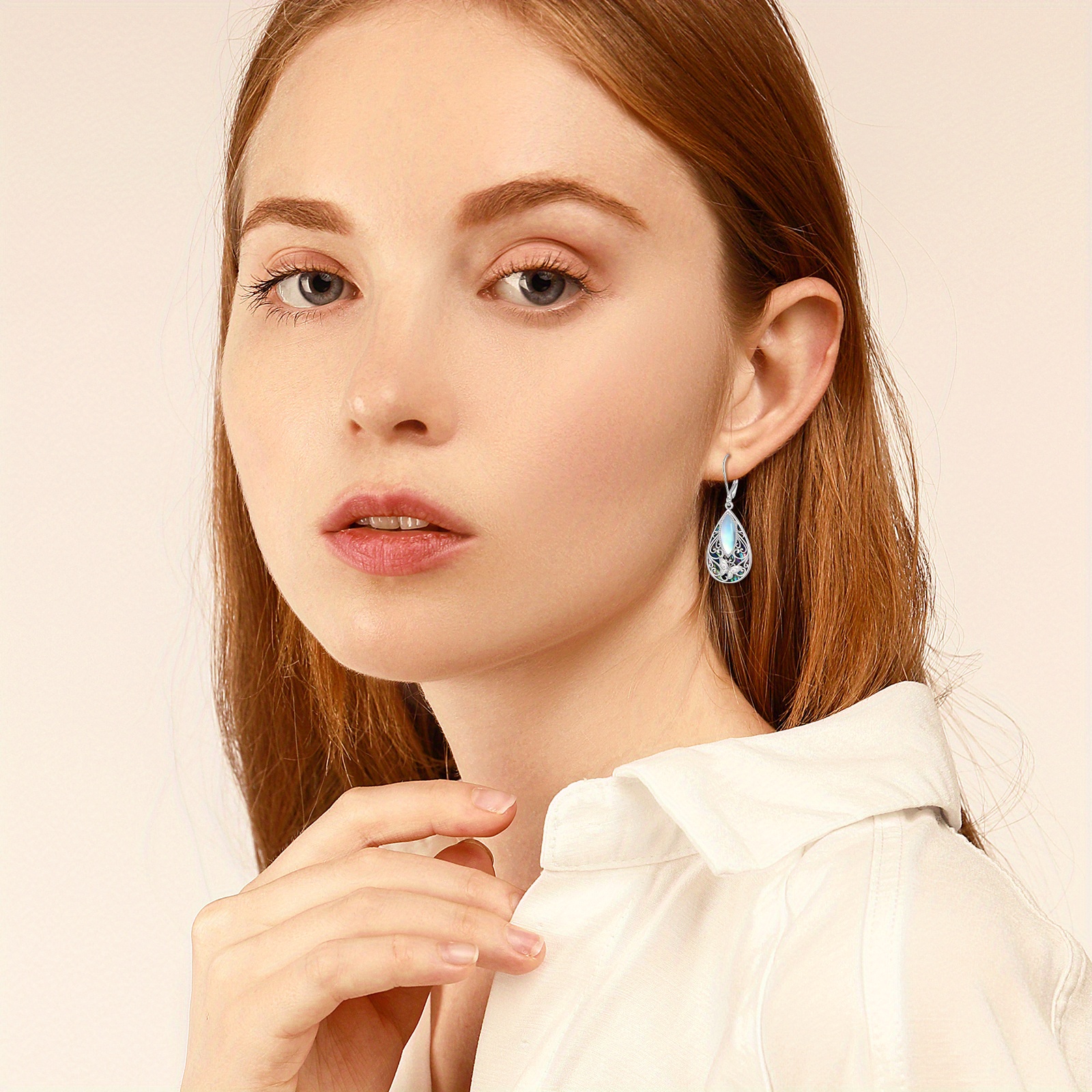 Women's Sterling Silver Butterfly Filigree Teardrop Earrings